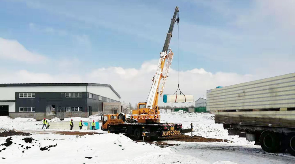 Cold storage construction project